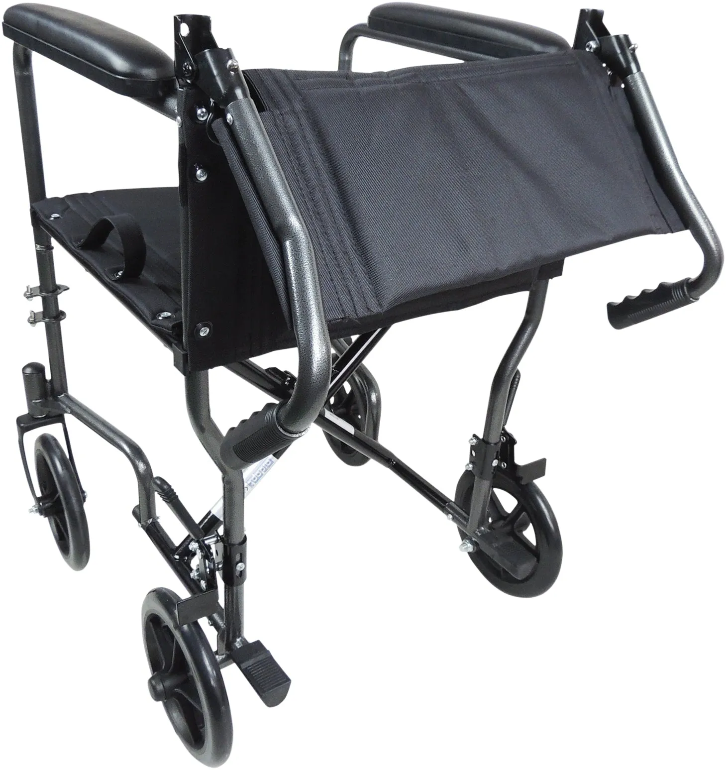 Steel Compact Transport Wheelchair