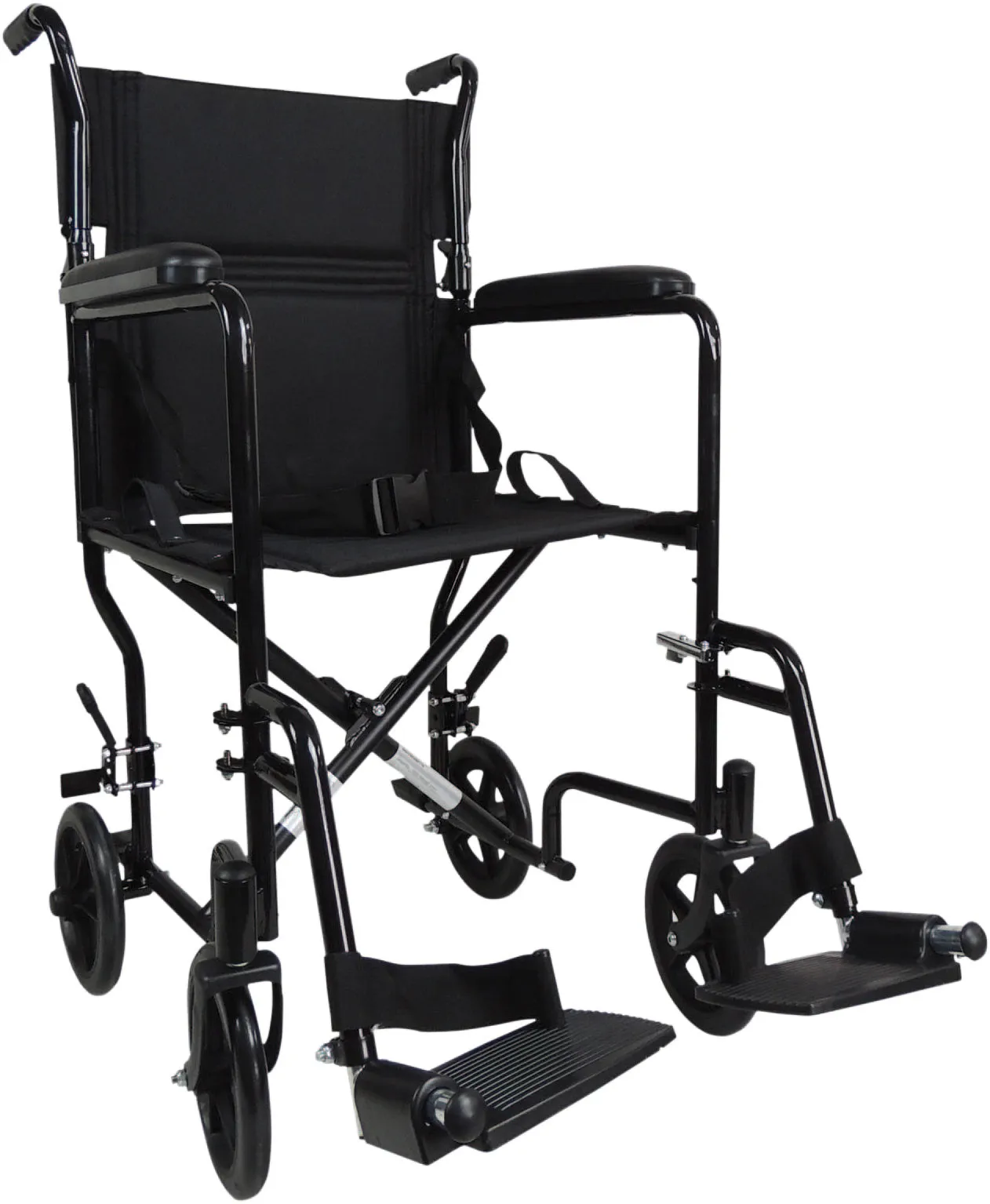 Steel Compact Transport Wheelchair