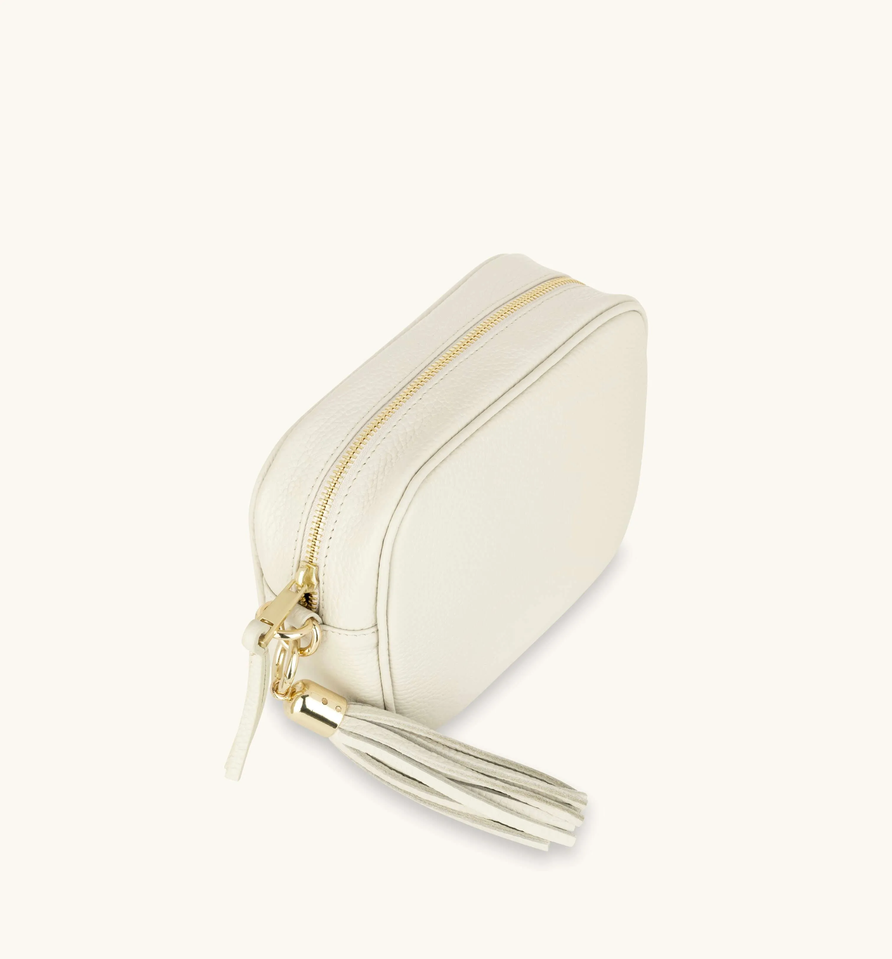 The Tassel Stone Leather Crossbody Bag