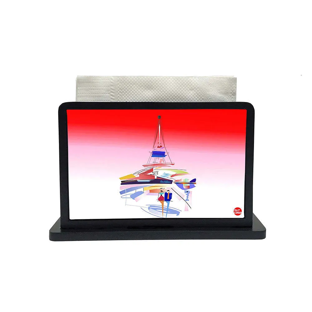 Tissue Holder Paper Napkin Stand - Romantic Couple Evening