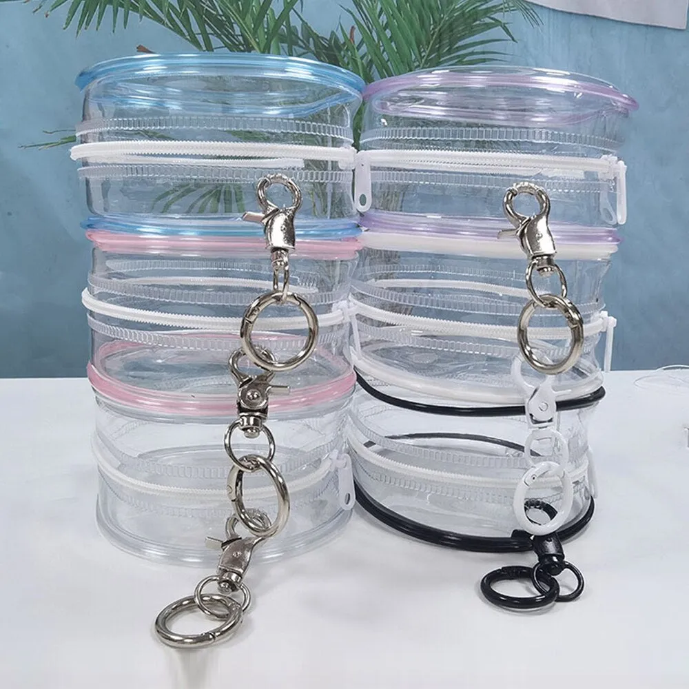 Transparent Mystery Box Doll Bag Keychain Wallet Classic Plush Dolls Storage Pouch Organizer Box Keychain Bag Thicken