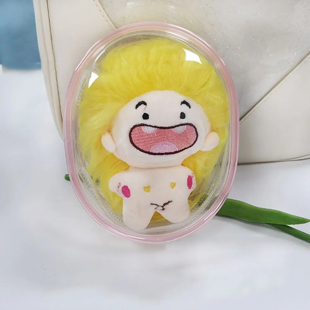 Transparent Mystery Box Doll Bag Keychain Wallet Classic Plush Dolls Storage Pouch Organizer Box Keychain Bag Thicken