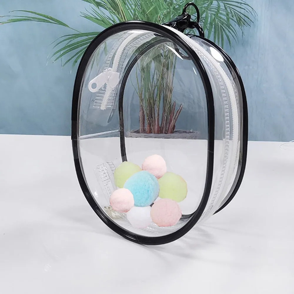 Transparent Mystery Box Doll Bag Keychain Wallet Classic Plush Dolls Storage Pouch Organizer Box Keychain Bag Thicken
