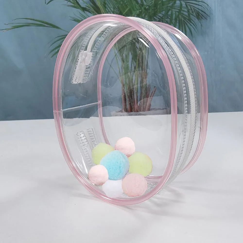 Transparent Mystery Box Doll Bag Keychain Wallet Classic Plush Dolls Storage Pouch Organizer Box Keychain Bag Thicken