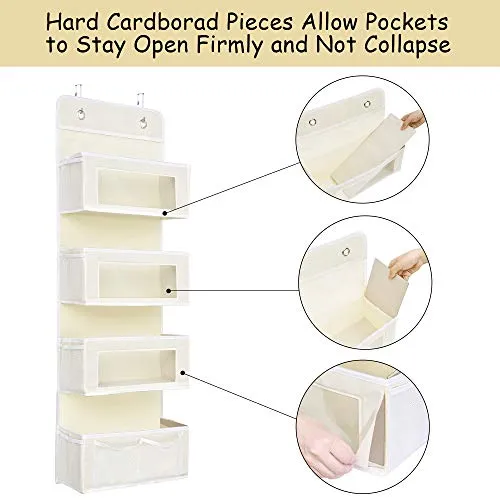 ULG Over Door Hanging Organizer with 4 Pockets