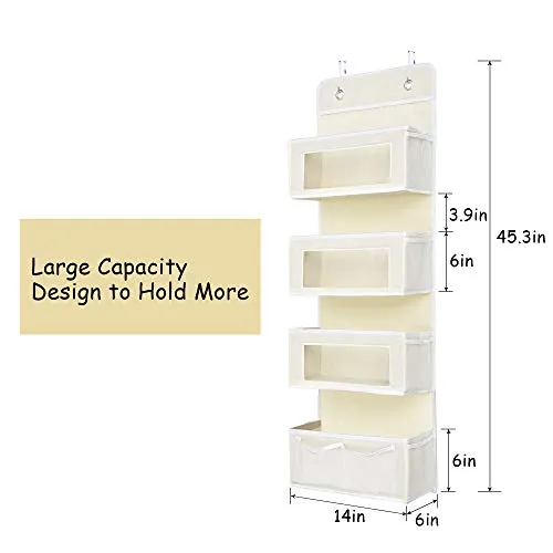 ULG Over Door Hanging Organizer with 4 Pockets