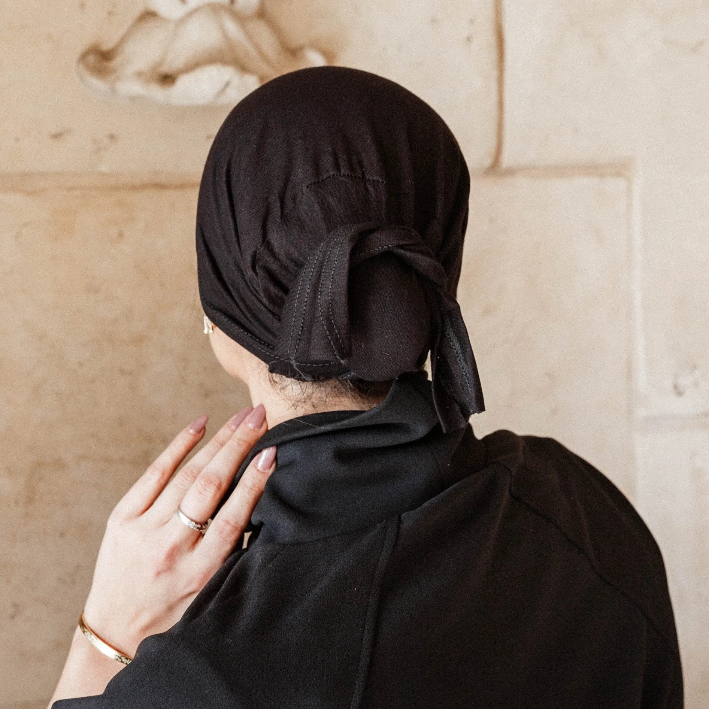 Undercover White and Black Turban
