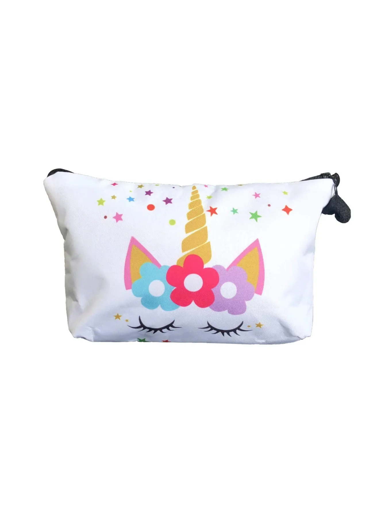 Unicorn Gifts for Girls - Unicorn Drawstring Backpack/Makeup Bag/Bracelet/Inspirational Necklace/Hair Ties (White Star Unicorn)