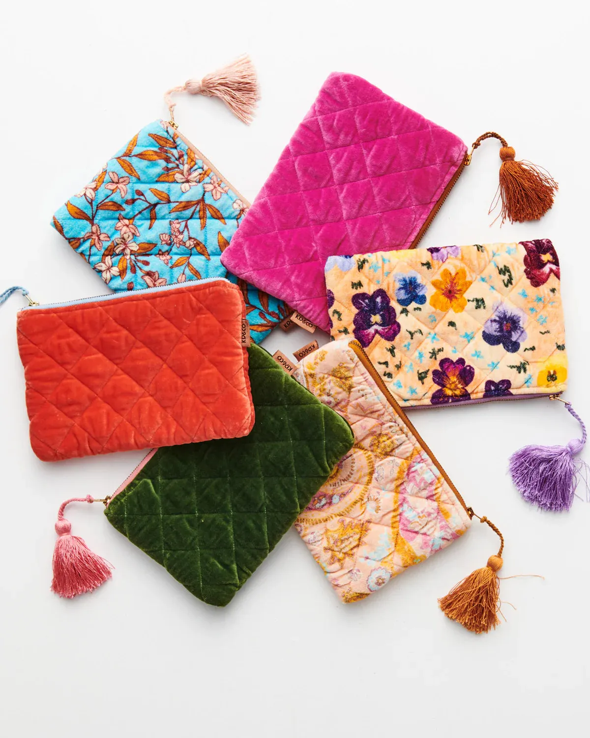 Velvet Cosmetics Purse: Pansy