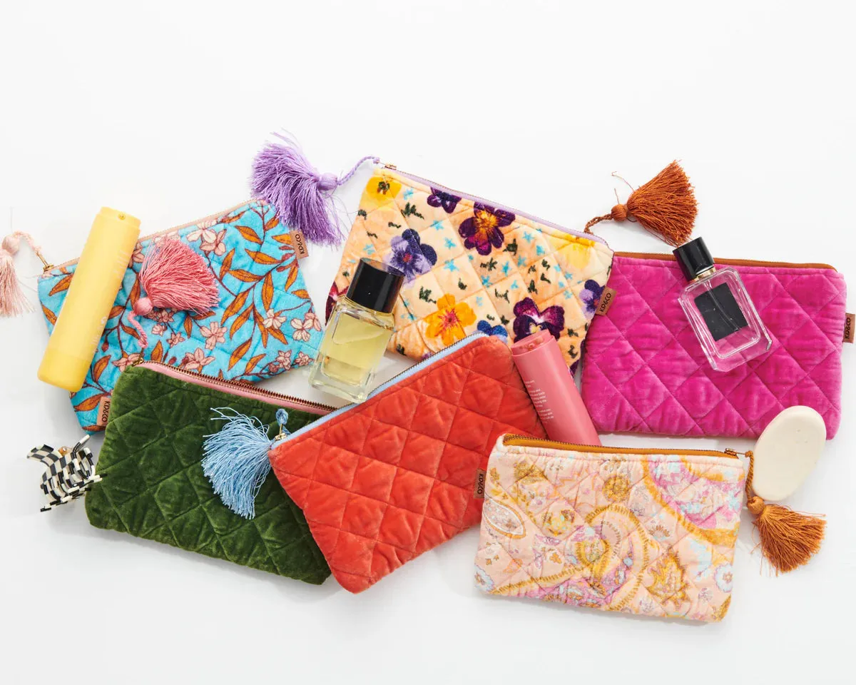 Velvet Cosmetics Purse: Pansy