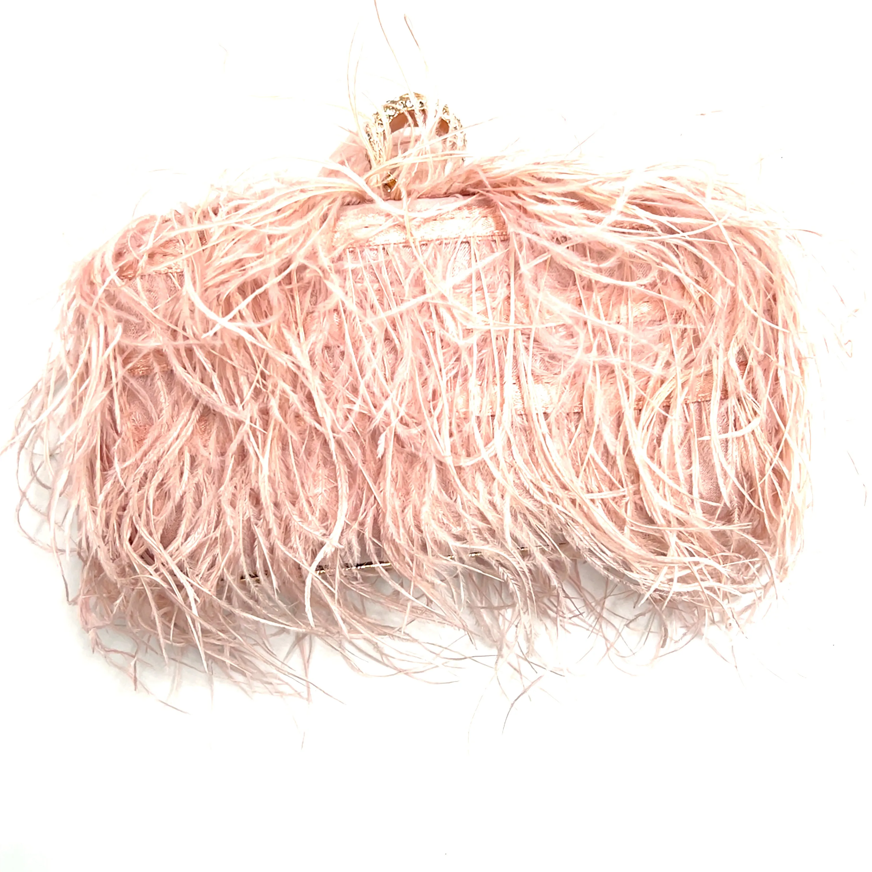 Vibrant Feather Evening Bag