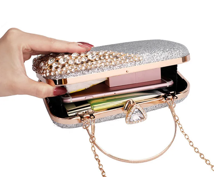 Women's Rhinestone Evening Bag Shiny Handbag 1748