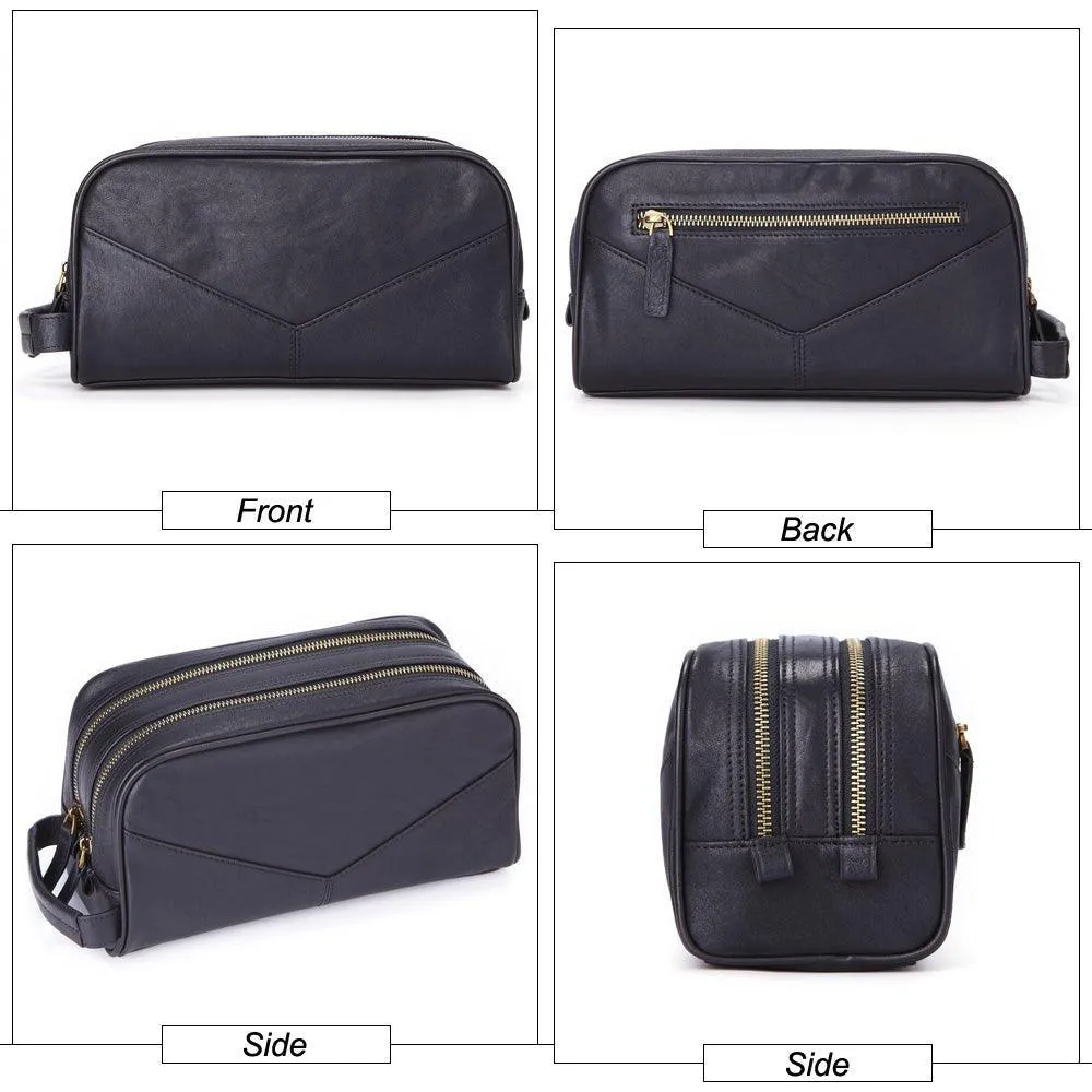 Woosir Leather Shaving Kit Black